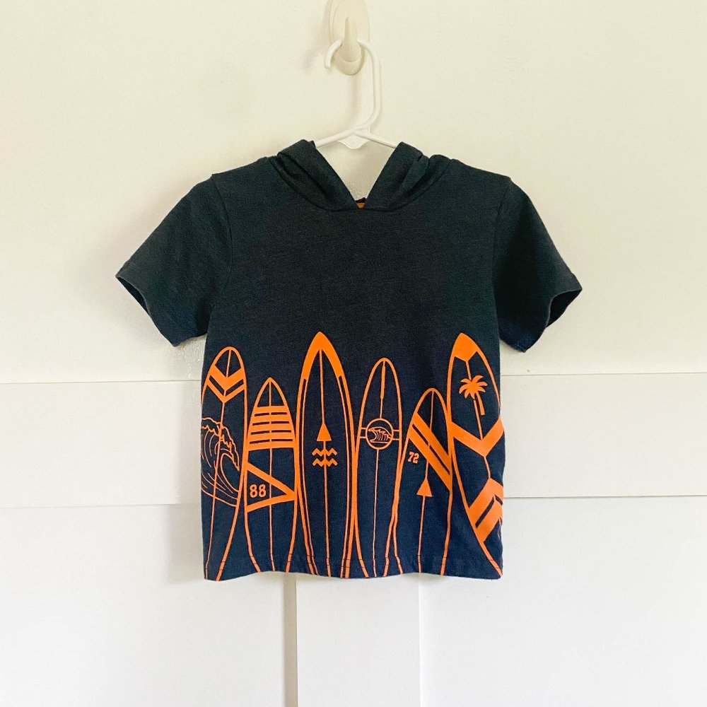 Boys 2T Short Sleeved Sweatshirt SurfBoards Cut Fall T-Shirt